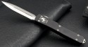 Microtech Knives UTX-70 D/E Automatic OTF D/A Knife (2.41in Stonewashed Plain S30-V) 147-10-2012 - Front