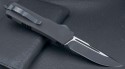 (#107-1T) Microtech Scarab Executive S/E Black Tact Plain - Back