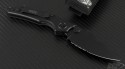 Microtech Knives Select-Fire S/E Folder Knife (3.73in Black Part Serr S35-VN) 129-2T - Back
