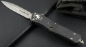 Microtech Knives Troodon D/E Automatic OTF D/A Knife (3.1in Bead Blasted Plain S35-VN) 138-7-2012 - Front