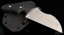 Brous Blades Custom 080 Warncliffe Fixed Knife (7in Satin Plain ATS-34) JB-080 - Back