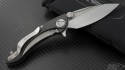 Microtech Knives Custom Carbon Fiber Whale Shark S/E Flipper Knife (3.5in Satin Plain 154 (CMP)) ws-c-satin - Back