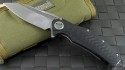Microtech Knives Custom Other Matrix S/E Flipper Knife (3.75in Satin Plain) Matrix-C-Sat - Front