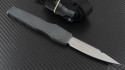 Microtech Knives Gray Combat Front Opener (CFO) S/E Automatic OTF S/A Knife (4in Bead Blasted Plain ATS-34) VNT-0017 - Back