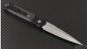 (#PT-901) Protech Godfather - Satin Plain w/ Carbon Fiber - Back