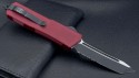 (#108-2RD) Microtech Scarab Executive Tanto Red/Black Serrated - Back