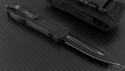 Microtech Knives Scarab D/E Automatic OTF D/A Knife (3.44in Black Serr S35-VN) 175-3T - Back