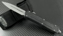 Microtech Knives Scarab D/E Automatic OTF D/A Knife (3.44in Satin Plain S35-VN) 175-4 - Front