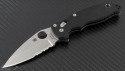 Spyderco Manix S/E Folder Knife (3in Satin Part Serr S30-V) SPY-C101GPS2 - Front