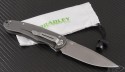 Bradley Cutlery Gray Alias I S/E Folder Knife (3.6in Stonewashed Plain S30-V) BR-Alias-17600 - Back