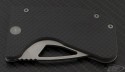 Microtech Knives Carbon Fiber Option II S/E Folder Knife (2.41in Stonewashed Plain 154-CM) VNT-0082 - Additional View