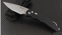 Pro-Tech TR-4.2 S/E Automatic Folder S/A Knife (4in Black Part Serr 154-CM) PT-TR-42 - Front