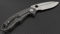 Spyderco Schempp Tuff S/E Folder Knife (3.1in Satin Plain CPM 3V) SPY-C151GTIP - Back