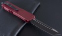 (#108-1RD) Microtech Scarab Red/Black Tanto Plain - Back