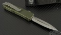 (#119-4GR) Microtech UTX-85 D/E OD Green Handle Satin Plain - Back