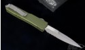 (#120-5GR) Microtech Ultratech Bayonet OD Green Satin Serrated - Back