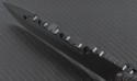 Brous Blades Coroner D/E Fixed Knife (6in Black Part Serr D2) JB-Coroner-Black - Additional View