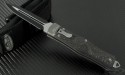 (#136-1CF) Microtech OSS Cobra Carbon Fiber Black - Front