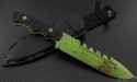 Brous Blades Coroner S/E Fixed Knife (6in Color Coated Part Serr D2) JB-Coroner-Zombie - Back