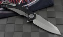 Microtech Knives Mini Matrix S/E Flipper Knife (3in Satin Plain ATS-34) 164-4 - Back