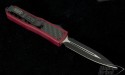 Microtech Knives Red Daytona D/E Automatic OTF D/A Knife (3in Black Plain S35-VN) 126-1RD - Back