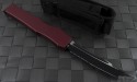Microtech Knives Red Halo V T/E Automatic OTF S/A Knife (4.6in Black Part Serr S35-VN) 150-2RD-2012 - Back
