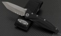 Microtech Knives Socom Elite T/E Folder Knife (4in Bead Blasted Part Serr S35-VN) 163-8 - Front