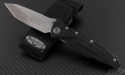 Microtech Knives Socom Elite T/E Folder Knife (4in Stonewashed Plain S35-VN) 163-10 - Front