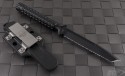 Microtech Knives ADO T/E Fixed Knife (4.25in Black Serr) 117-3 - Back