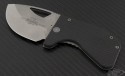 Microtech Knives Carbon Fiber Option II S/E Folder Knife (2.41in Stonewashed Plain 154-CM) VNT-0082 - Front