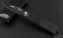 Microtech Knives Combat Troodon S/E Automatic OTF D/A Knife (3.75in Black Plain S35-VN) 143-1T-BW - Front