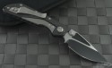 Microtech Knives Custom Carbon Fiber DOC S/E Automatic Folder D/A Knife (3.25in Black Plain S35-VN) DOC-C-DA-BLK - Back