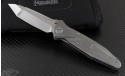 Microtech Knives Custom Metal Socom Delta T/E Folder Knife (4in Satin Plain) sd-c-dt - Front