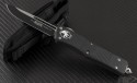 Microtech Knives Troodon S/E Automatic OTF D/A Knife (3.1in Black Plain S35-VN) 139-1-2012 - Front