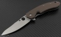 Spyderco Other Southard S/E Flipper Knife (3.44in Stonewashed Plain CTS-204P) SPY-C156GPBN - Front