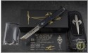(#MTC-0313) Microtech Custom Ultratech Hellhound Tanto Mirror Polished w/ Black Hefted Handle - Additional View