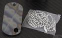 (#MT-DogTags-Ti-Flame) Microtech Dog Tags - Flamed Titanium - Back