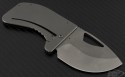 Microtech Knives Carbon Fiber Option II S/E Folder Knife (2.41in Stonewashed Plain 154-CM) VNT-0082 - Back