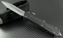 Microtech Knives Scarab D/E Automatic OTF D/A Knife (3.44in Stonewashed Part Serr S35-VN) 175-11 - Front