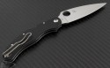 Spyderco Carbon Fiber Caly S/E Folder Knife (3.1in Satin Plain ZDP-189) SPY-C144CFPE - Back