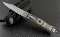 Microtech Knives Other OSS Cobra Clip Point Automatic Folder S/A Knife (3.3in Bead Blasted Plain S35-VN) 137-7CM - Front
