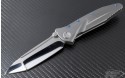 (#s-delta-t-hp) Microtech Socom Delta Custom Titanium High Polish Tanto Plain - Back