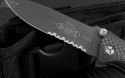 (#VNT-0040) Microtech CMTX5 Auto Carbon Fiber Black Serrated (SN 0544) - Additional View