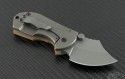 ARS Tan Flip Shank S/E Folder S/A Knife (2in Stonewashed Plain 154-CM) ARS-FS-TA - Back