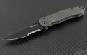 Bradley Cutlery Gray Alias II S/E Folder Knife (2.95in Black Part Serr S30-V) BC-17650SBT - Front