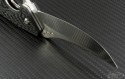 Brend Knives Custom Carbon Fiber Mamba S/E Flipper Knife (4in Mirror Polished Plain) BRND-Mamba - Additional View