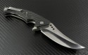 Brend Knives Custom Carbon Fiber Mamba S/E Flipper Knife (4in Mirror Polished Plain) BRND-Mamba - Back