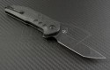 Brous Blades Carbon Fiber Strife T/E Flipper Knife (3.75in Stonewashed Plain D2) JB-STRIFE-ASW - Back