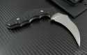 Brous Blades Custom Karambit Fixed Knife (3.25in Black Plain D2) JB-Kar - Back