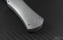Burn Knives Custom Stainless Steel Razor D/E Automatic OTF D/A Knife (4.48in Mirror Polished Plain) Burn-Razor-C - Back